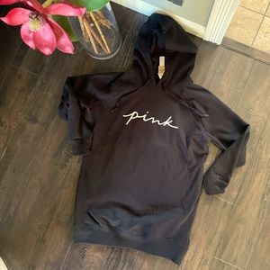 Victoria secret Pink hoodie long hoodie dress with pockets